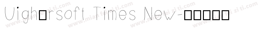 Uighursoft Times New字体转换